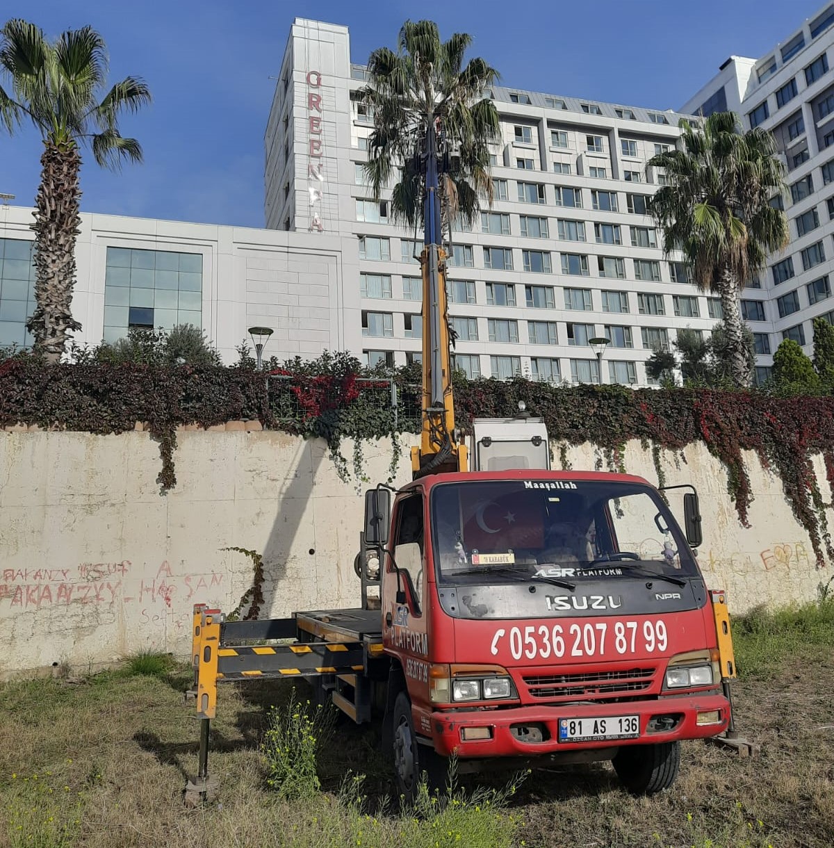 THE GREEN PARK OTEL SEPETLİ VİNÇ ÇALIŞMASIe